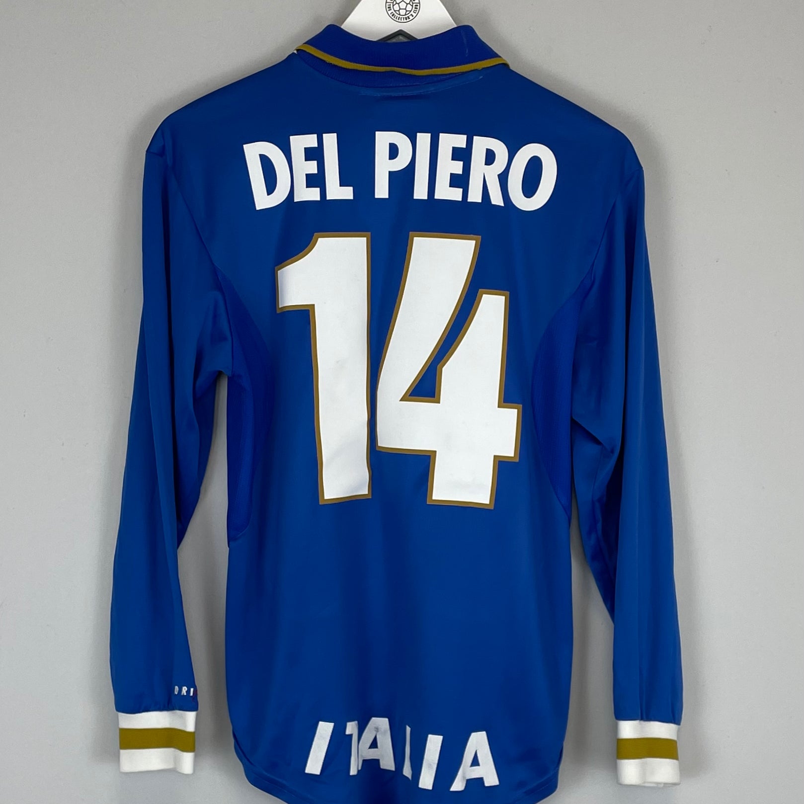 Shop 1996/97 ITALY DEL PIERO #14 L/S HOME SHIRT (S) NIKE, classic football shirts, vintage football shirts & retro soccer jerseys at Cult Kits