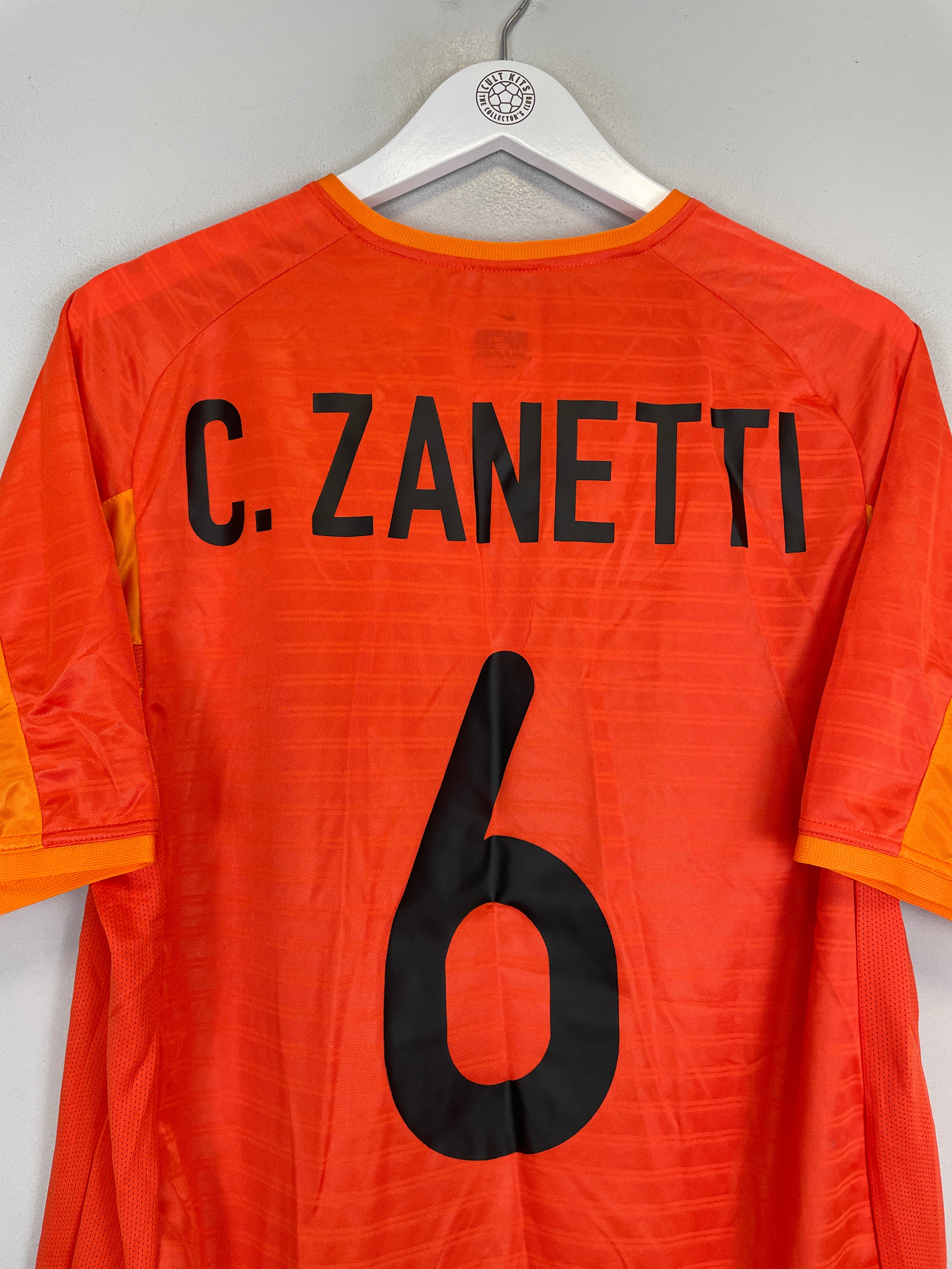 Shop 2001/02 INTER MILAN C.ZANETTI #6 THIRD SHIRT (M) NIKE, classic football shirts, vintage football shirts & retro soccer jerseys at Cult Kits