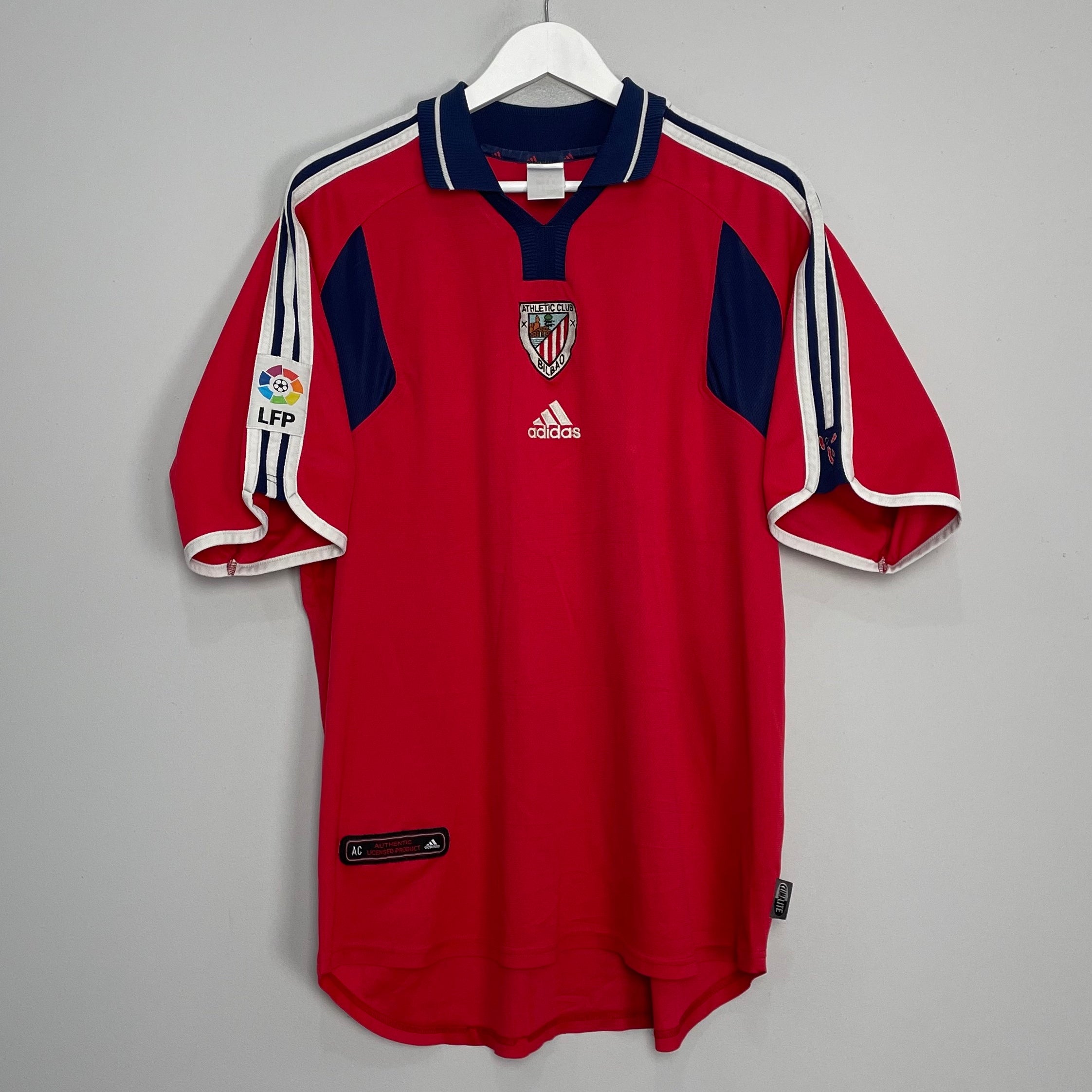 Shop 2000/01 ATHLETIC BILBAO HOME SHIRT (XL) ADIDAS, classic football shirts, vintage football shirts & retro soccer jerseys at Cult Kits
