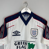 Shop 1998/99 ENGLAND TRAINING SHIRT (M) UMBRO, classic football shirts, vintage football shirts & retro soccer jerseys at Cult Kits