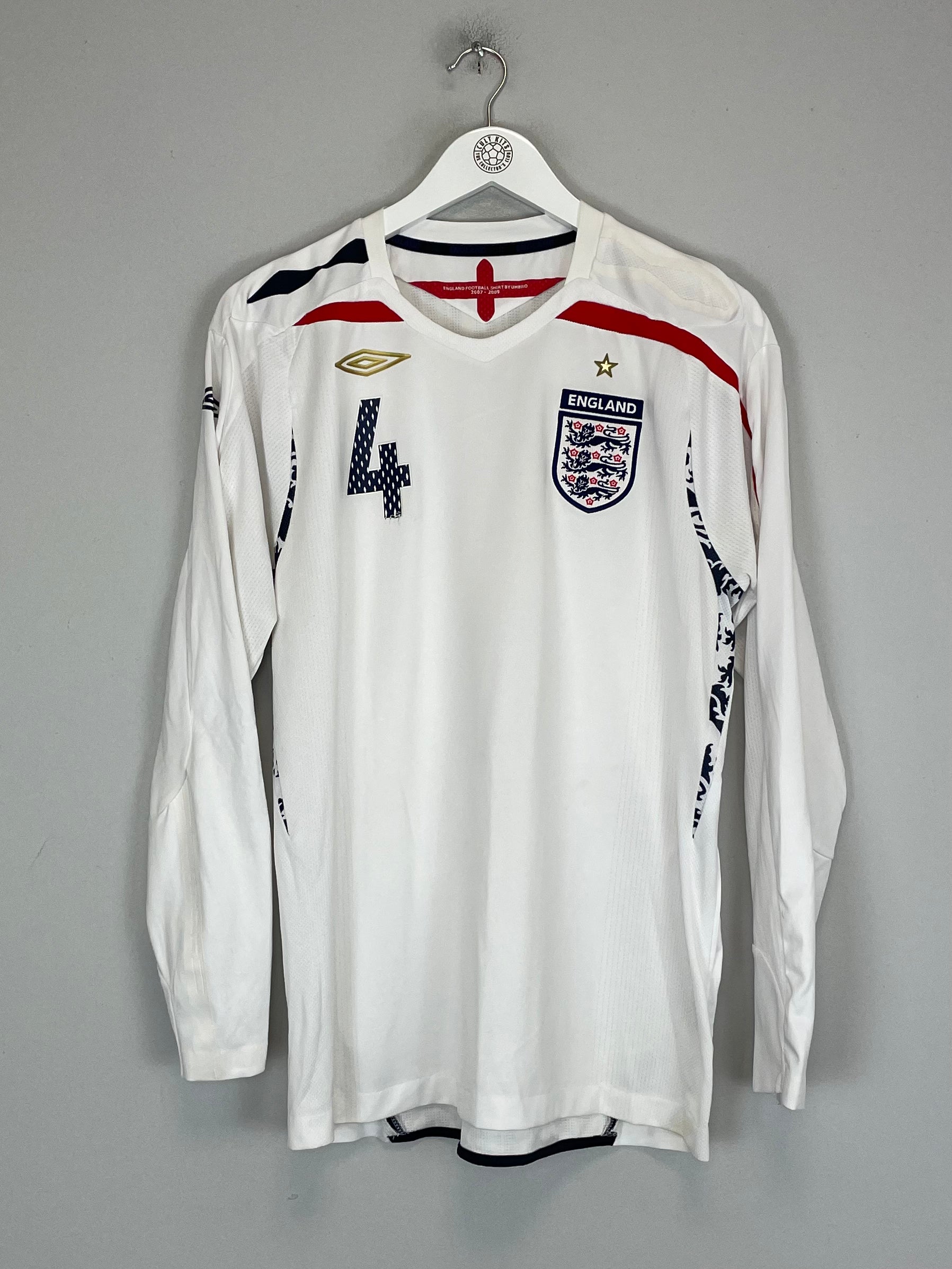 ENGLAND 2007 2009 HOME GERRARD FOOTBALL SHIRT SOCCER JERSEY RETRO S UMBRO ENGLAND 2007 2009 HOME GERRARD FOOTBALL SHIRT SOCCER JERSEY RETRO S UMBRO