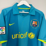 Shop 2007/09 BARCELONA RONALDINHO #10 AWAY SHIRT (XL) NIKE, classic football shirts, vintage football shirts & retro soccer jerseys at Cult Kits