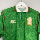 Shop 1994 MEXICO HOME SHIRT (M) UMBRO, classic football shirts, vintage football shirts & retro soccer jerseys at Cult Kits