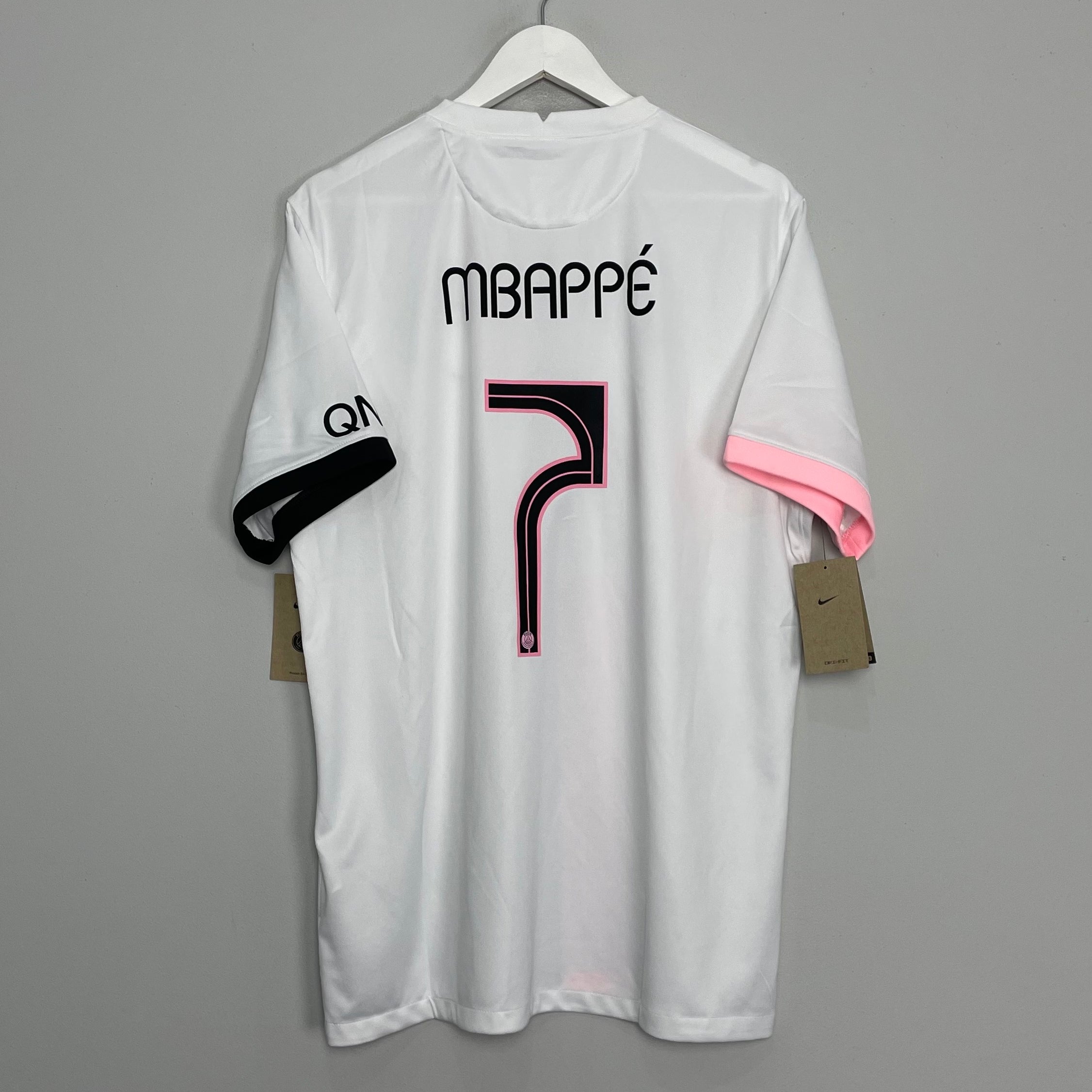 Shop 2021/22 PSG MBAPPE #7 *BNWT* AWAY SHIRT (XL) NIKE, classic football shirts, vintage football shirts & retro soccer jerseys at Cult Kits