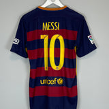 2015/16 BARCELONA MESSI #10 HOME SHIRT (M) NIKE