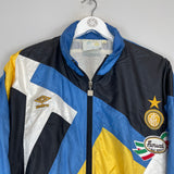 Shop 1991/93 INTER MILAN TRACK JACKET (XL) UMBRO, classic football shirts, vintage football shirts & retro soccer jerseys at Cult Kits