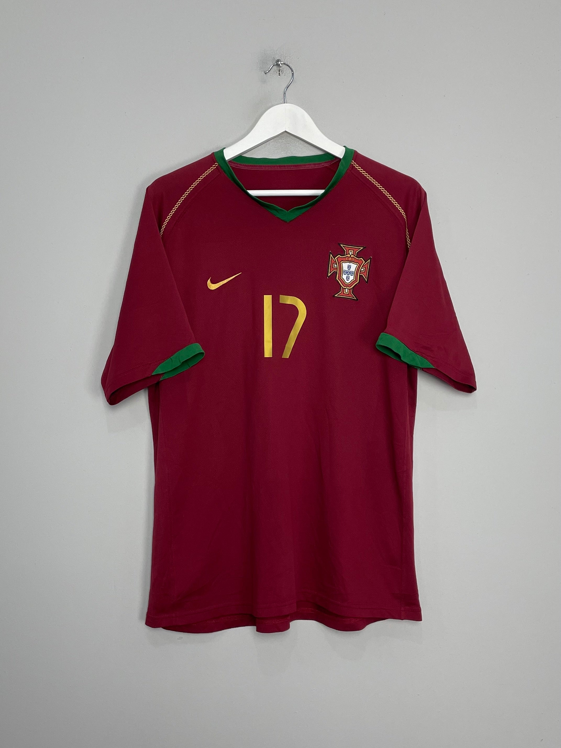 Shop 2006/08 PORTUGAL C.RONALDO #17 HOME SHIRT (XL) NIKE, classic football shirts, vintage football shirts & retro soccer jerseys at Cult Kits