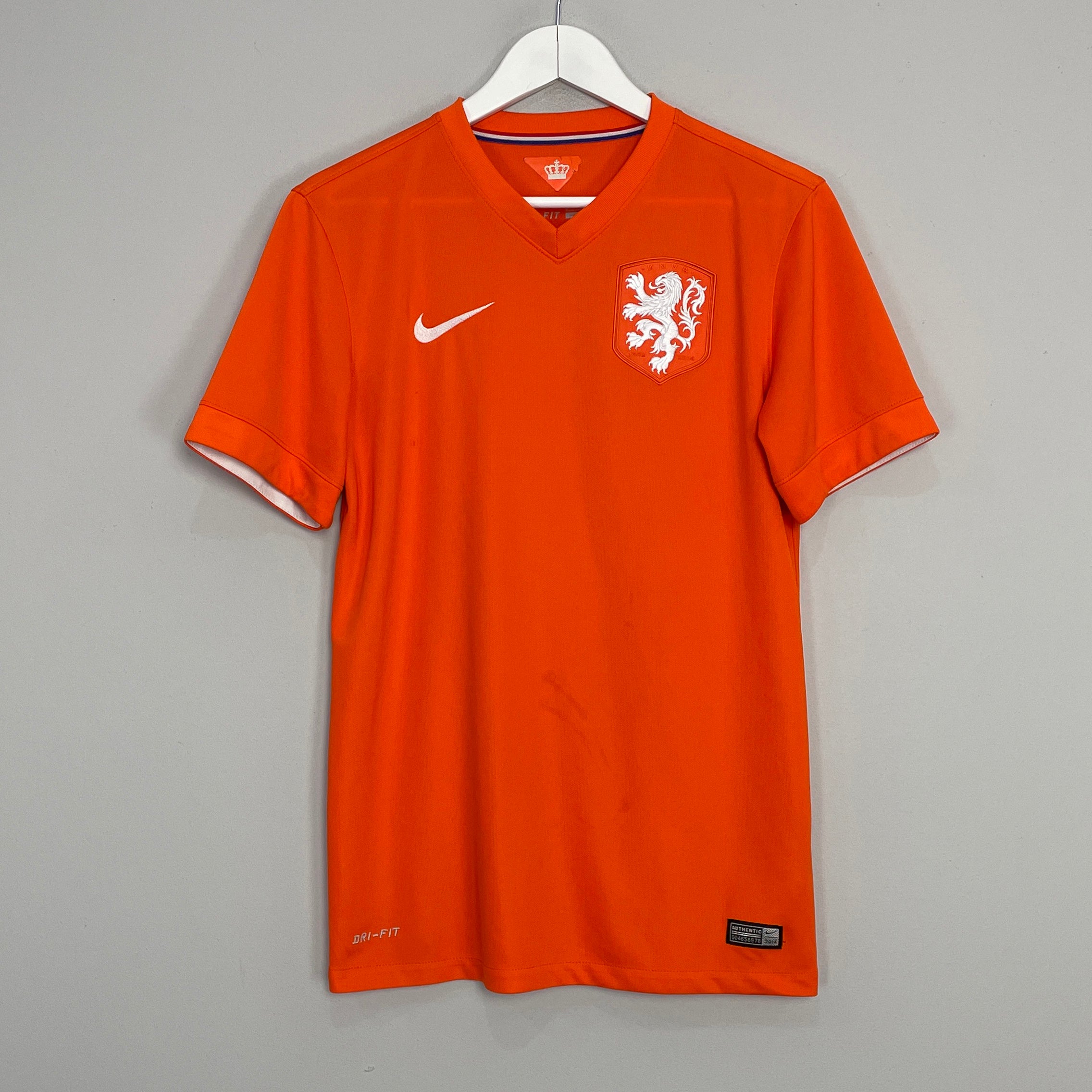 Shop 2014/15 NETHERLANDS HOME SHIRT (S) NIKE, classic football shirts, vintage football shirts & retro soccer jerseys at Cult Kits