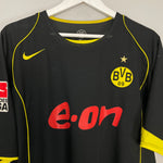 Shop 2004/05 DORTMUND KOLLER #9 AWAY SHIRT (XL) NIKE, classic football shirts, vintage football shirts & retro soccer jerseys at Cult Kits