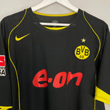 Shop 2004/05 DORTMUND KOLLER #9 AWAY SHIRT (XL) NIKE, classic football shirts, vintage football shirts & retro soccer jerseys at Cult Kits