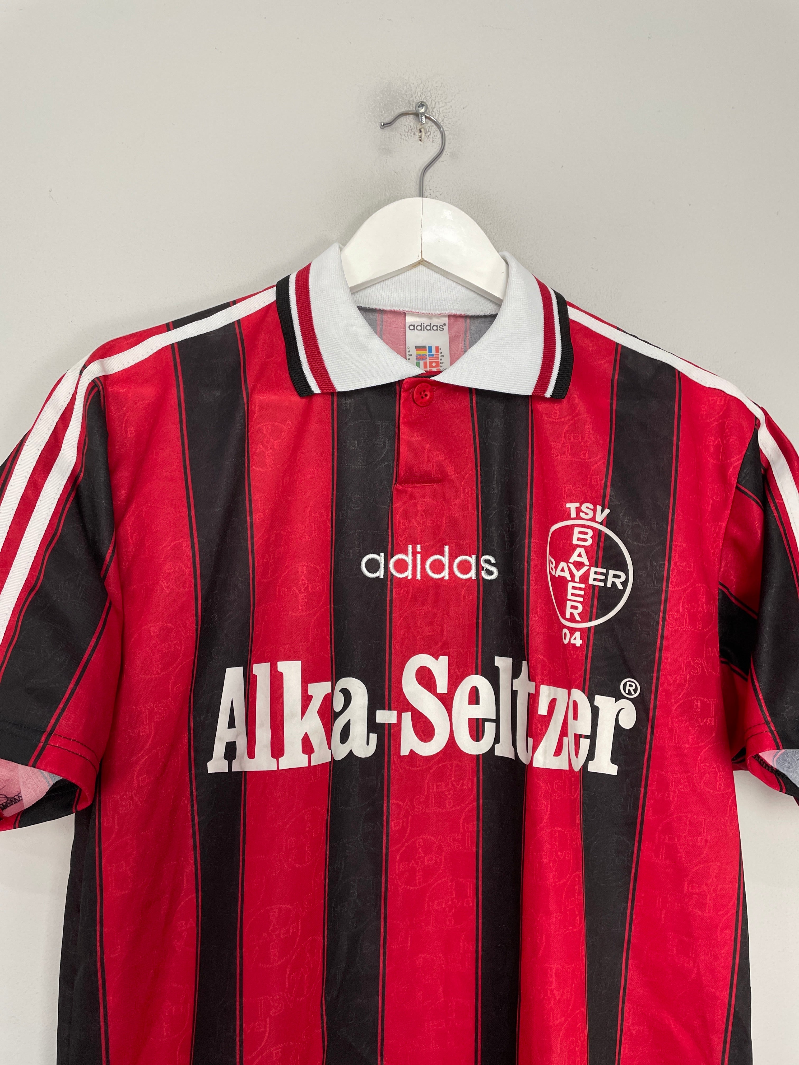 Shop 1995/96 BAYER LEVERKUSEN HOME SHIRT (M) ADIDAS, classic football shirts, vintage football shirts & retro soccer jerseys at Cult Kits