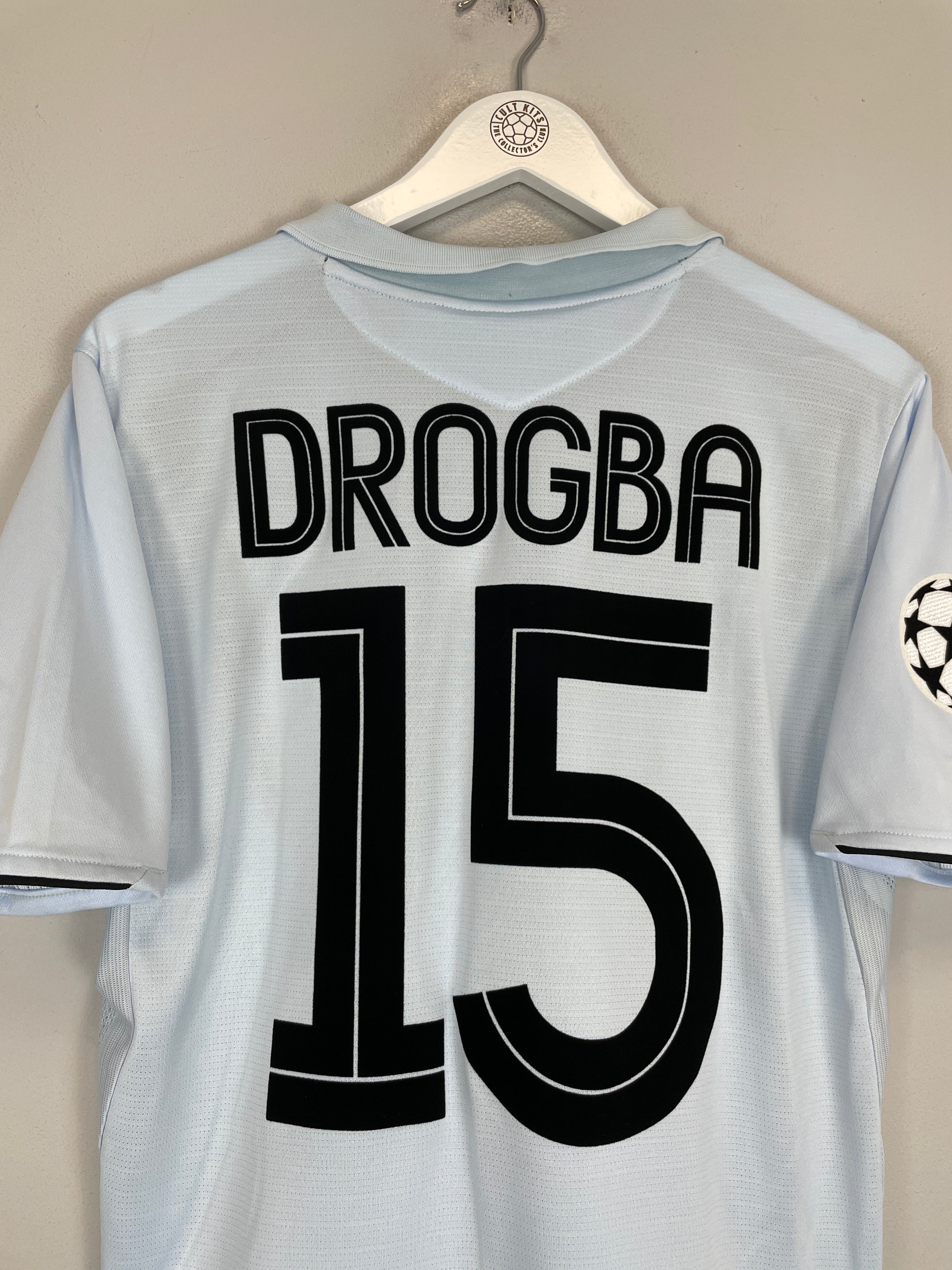 Shop 2005/06 CHELSEA DROGBA #15 C/L AWAY SHIRT (M) UMBRO, classic football shirts, vintage football shirts & retro soccer jerseys at Cult Kits