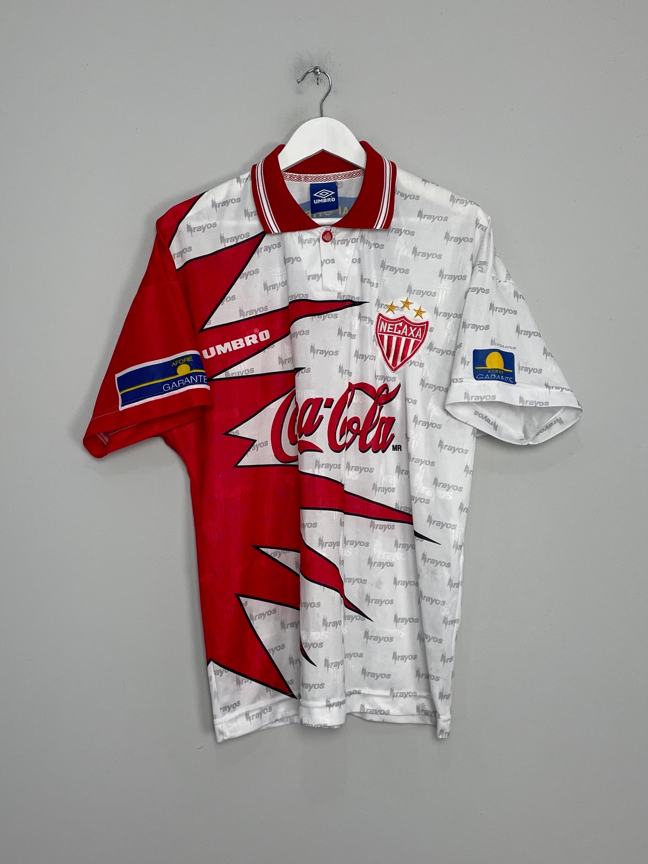 Shop 1999 NECAXA HOME SHIRT (L) UMBRO, classic football shirts, vintage football shirts & retro soccer jerseys at Cult Kits