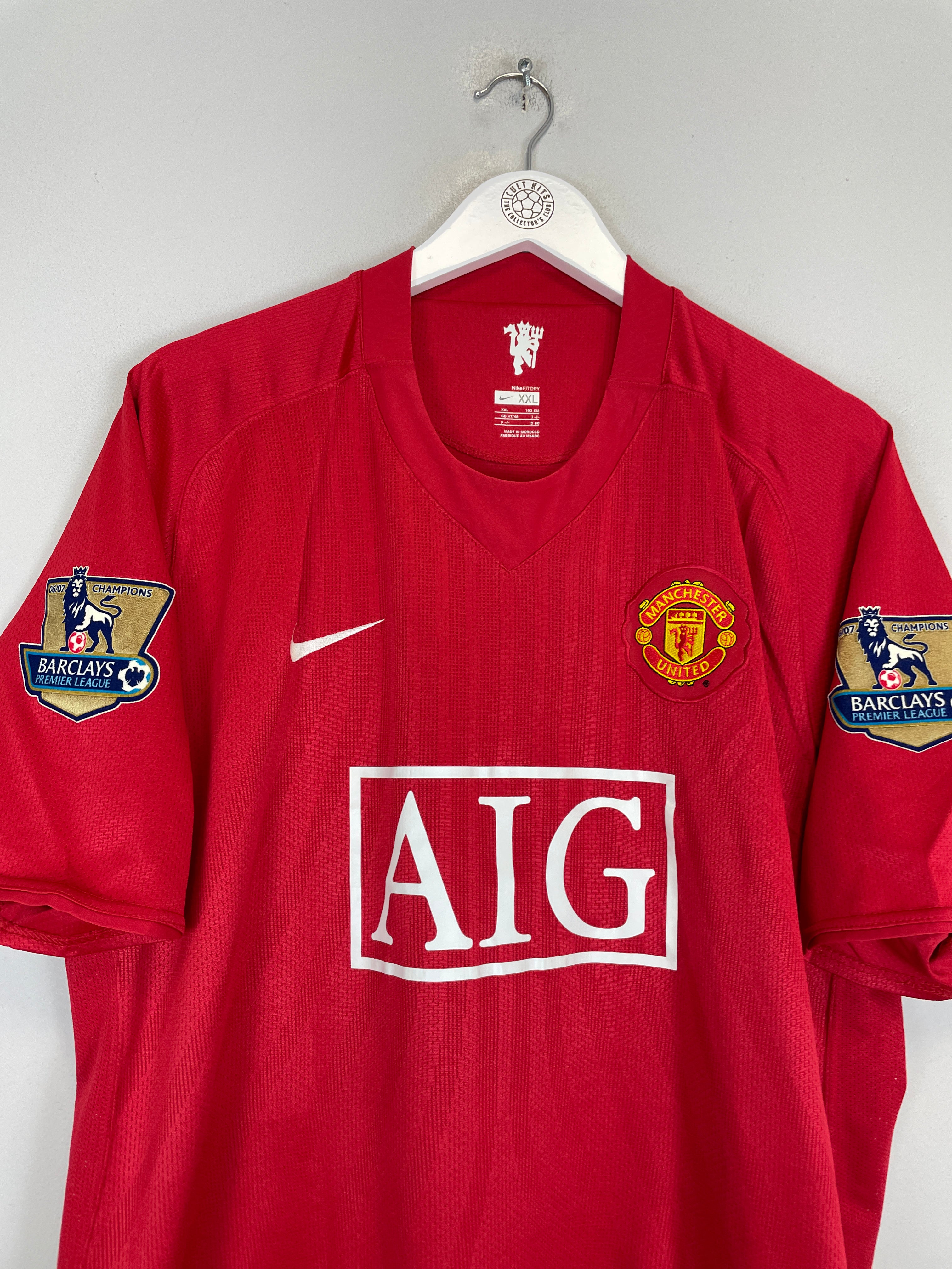Shop 2007/08 MANCHESTER UNITED GIGGS #11 HOME SHIRT (XXL) NIKE, classic football shirts, vintage football shirts & retro soccer jerseys at Cult Kits