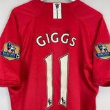 Shop 2007/08 MANCHESTER UNITED GIGGS #11 HOME SHIRT (XXL) NIKE, classic football shirts, vintage football shirts & retro soccer jerseys at Cult Kits