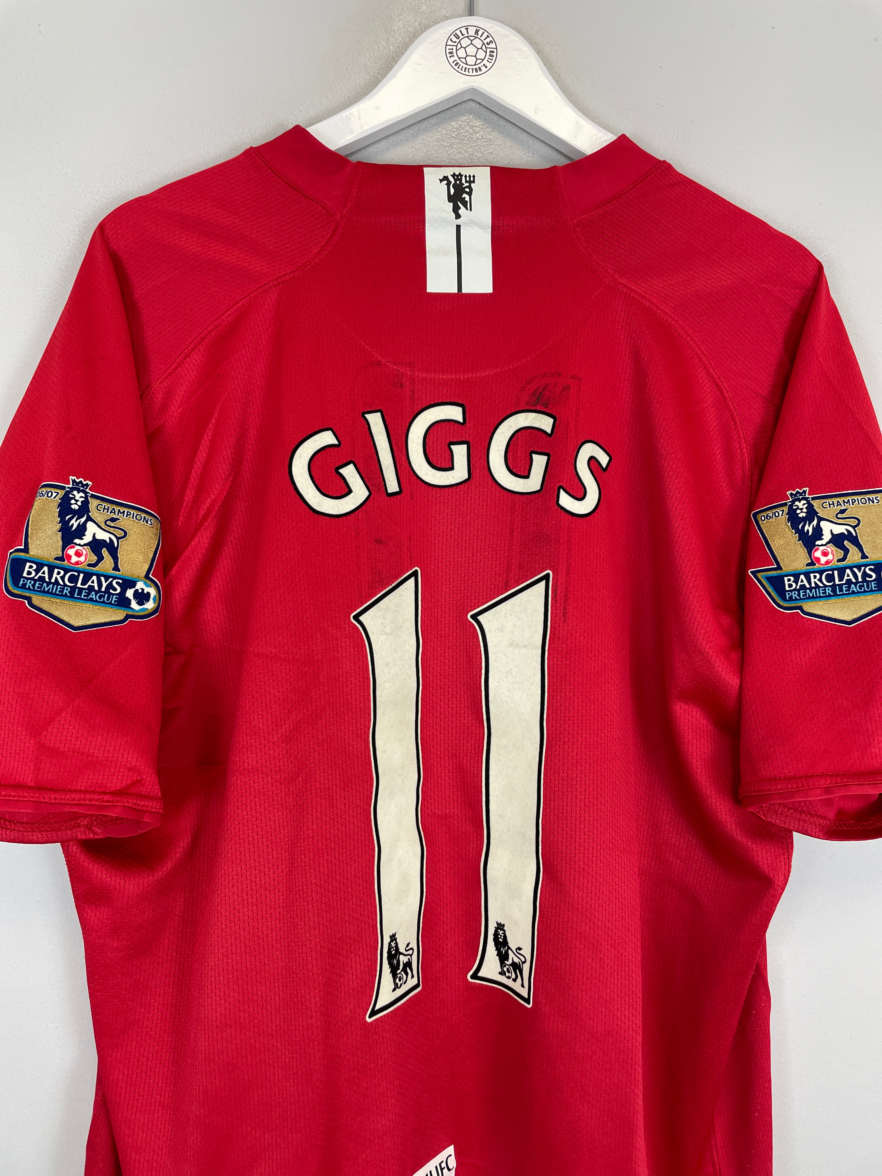Shop 2007/08 MANCHESTER UNITED GIGGS #11 HOME SHIRT (XXL) NIKE, classic football shirts, vintage football shirts & retro soccer jerseys at Cult Kits