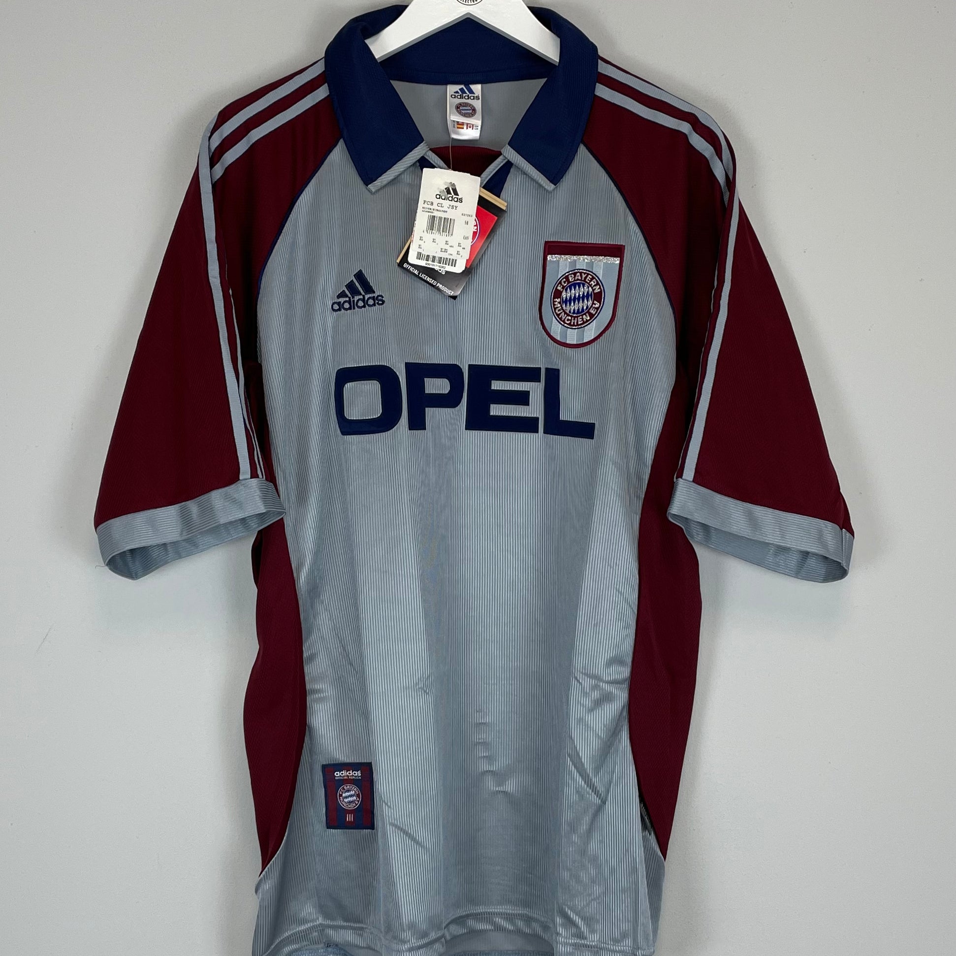 Shop 1998/99 BAYERN MUNICH *BNWT* THIRD SHIRT (XL) ADIDAS, classic football shirts, vintage football shirts & retro soccer jerseys at Cult Kits