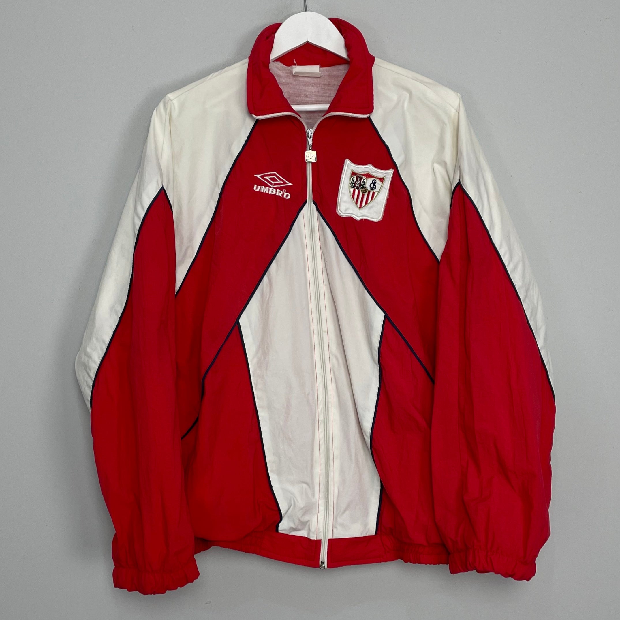 Shop 1994/96 SEVILLA TRACK JACKET (L) UMBRO, classic football shirts, vintage football shirts & retro soccer jerseys at Cult Kits