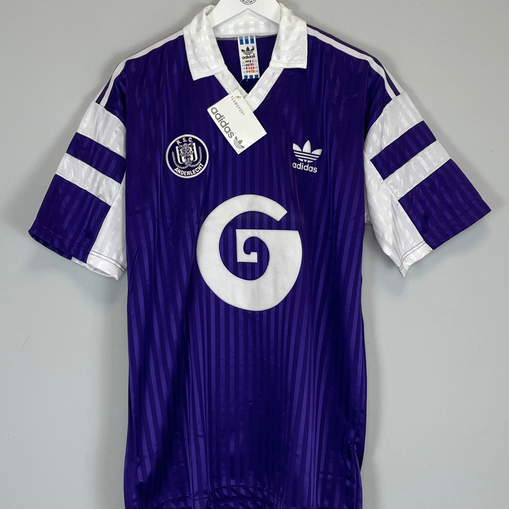 Shop 1990/92 ANDERLECHT *BNWT* HOME SHIRT (L) ADIDAS, classic football shirts, vintage football shirts & retro soccer jerseys at Cult Kits