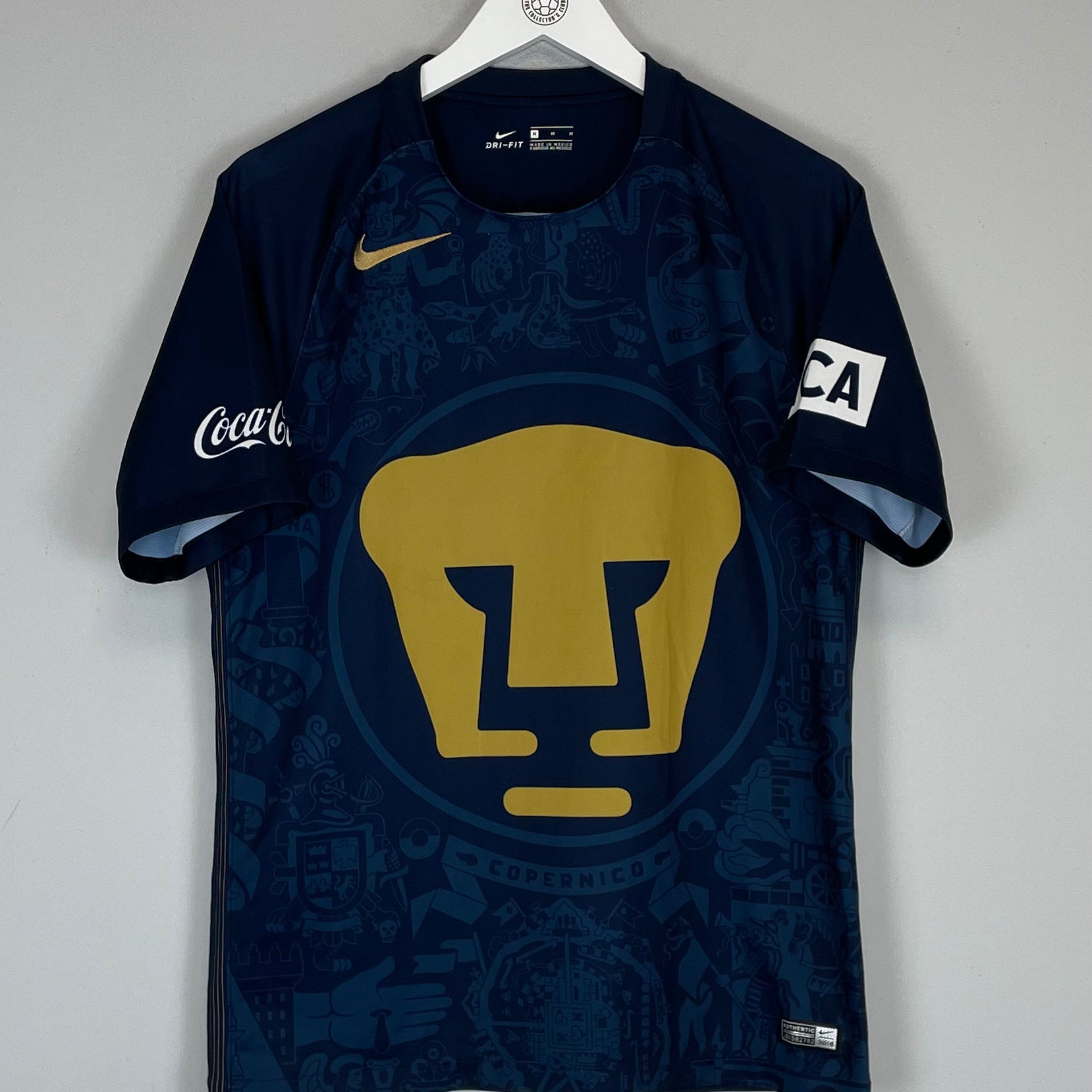 Shop 2016/17 UNAM PUMAS AWAY SHIRT (M) NIKE, classic football shirts, vintage football shirts & retro soccer jerseys at Cult Kits