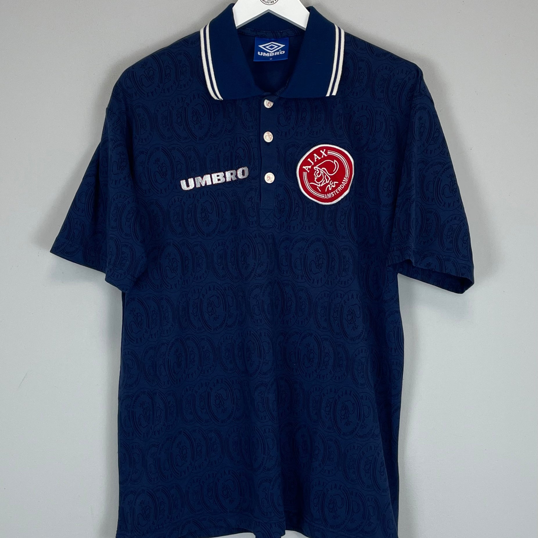Shop 1997/98 AJAX POLO SHIRT (M) UMBRO, classic football shirts, vintage football shirts & retro soccer jerseys at Cult Kits