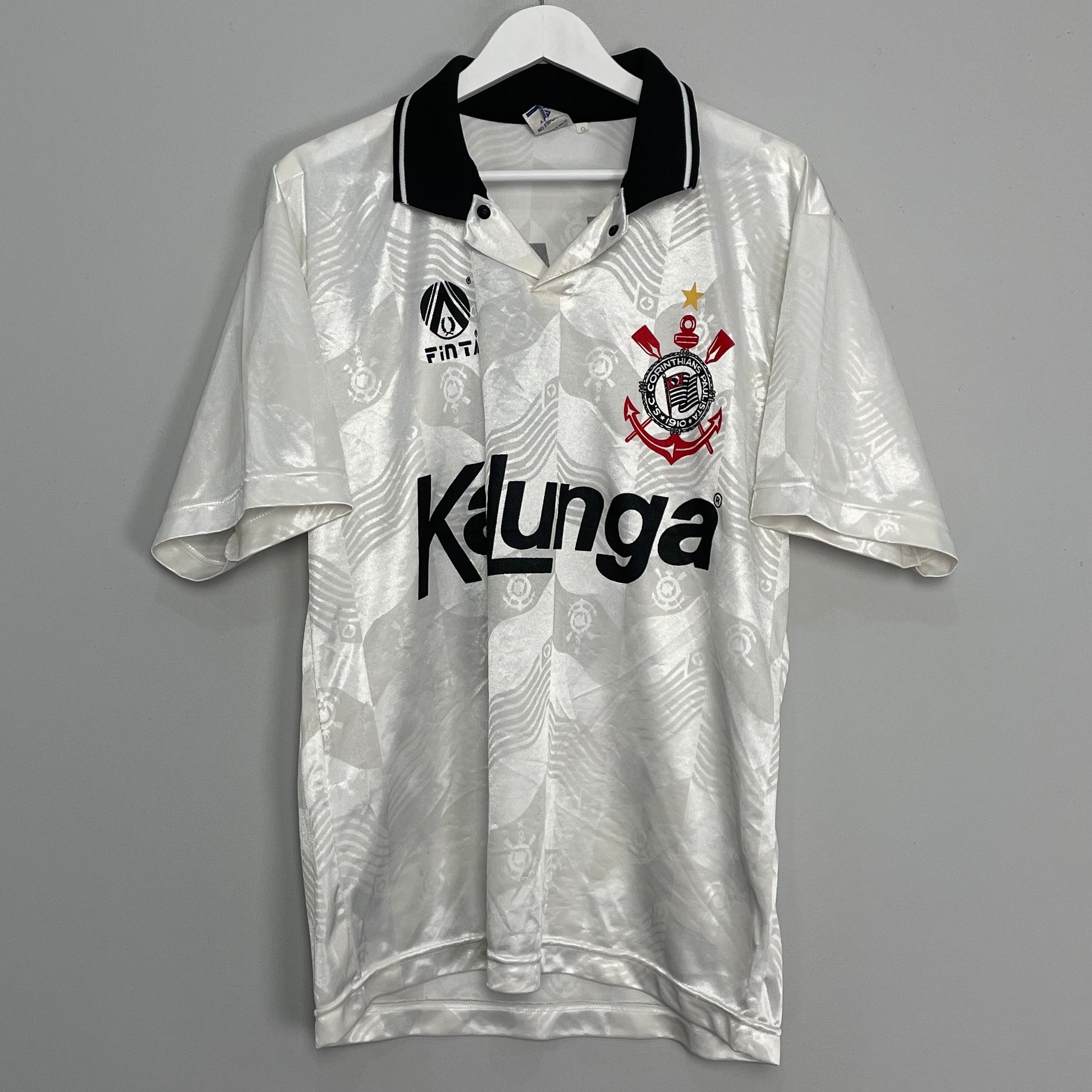 Shop 1992/94 CORINTHIANS #9 HOME SHIRT (L) FINTA, classic football shirts, vintage football shirts & retro soccer jerseys at Cult Kits