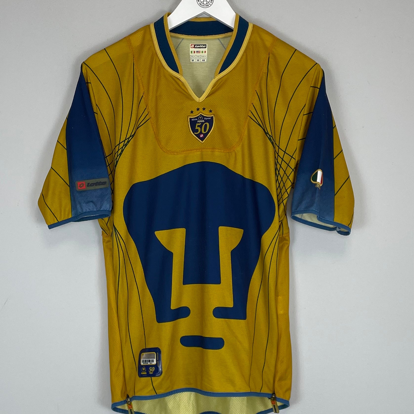 Shop 2003/04 UNAM PUMAS *50 YEARS* SPECIAL SHIRT (M) LOTTO, classic football shirts, vintage football shirts & retro soccer jerseys at Cult Kits