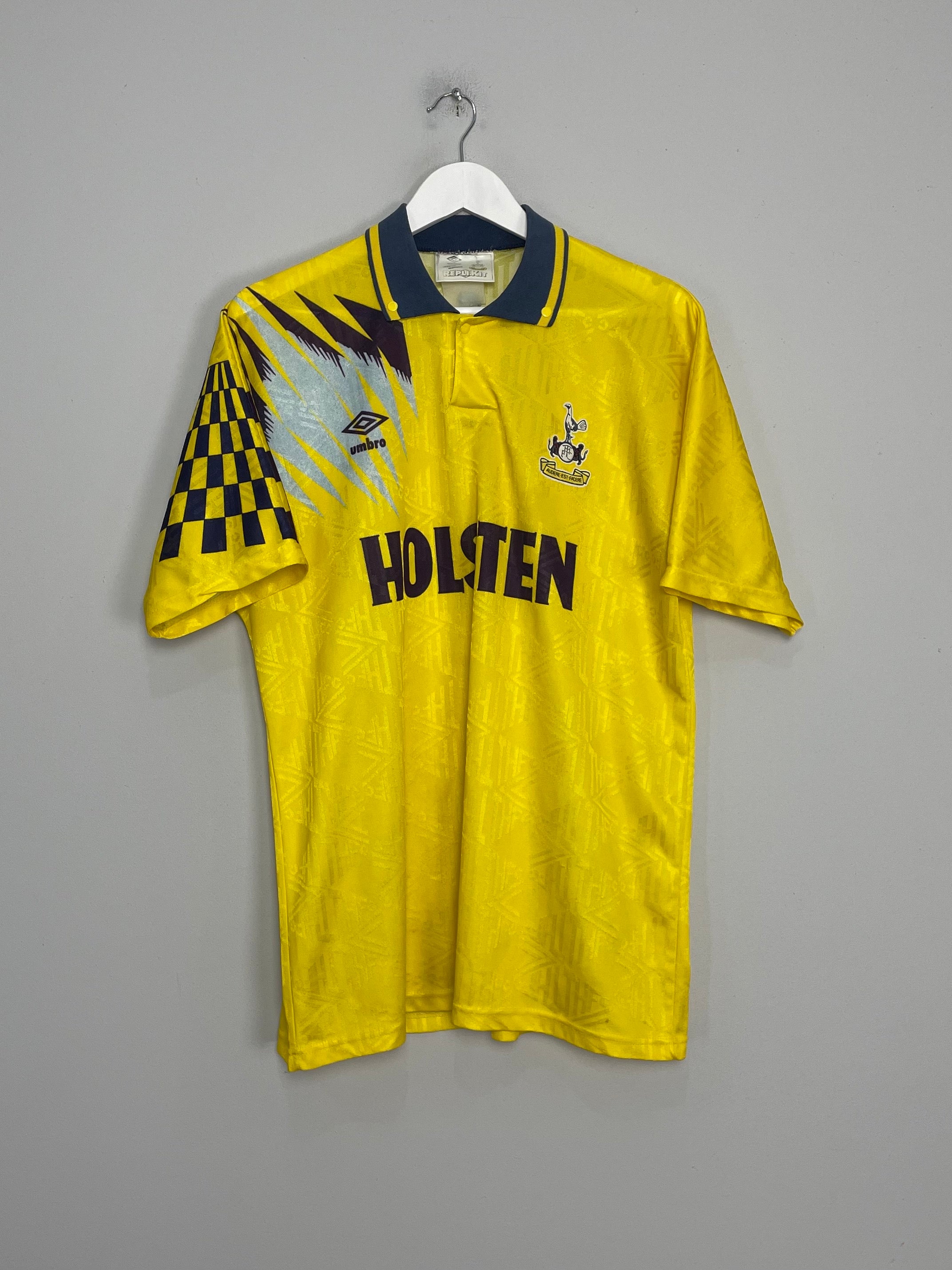 Shop 1991/95 TOTTENHAM AWAY SHIRT (L) UMBRO, classic football shirts, vintage football shirts & retro soccer jerseys at Cult Kits