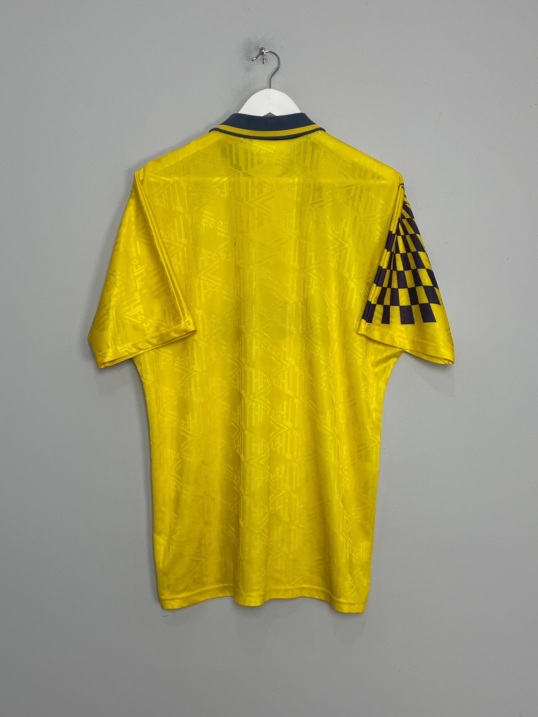 Shop 1991/95 TOTTENHAM AWAY SHIRT (L) UMBRO, classic football shirts, vintage football shirts & retro soccer jerseys at Cult Kits