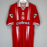 1998/99 MIDDLESBROUGH GASCOIGNE #8 HOME SHIRT (XL) ERREA