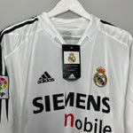 Shop 2003/04 REAL MADRID R.CARLOS #3 *BNWT* HOME SHIRT (XL) ADIDAS, classic football shirts, vintage football shirts & retro soccer jerseys at Cult Kits