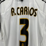 Shop 2003/04 REAL MADRID R.CARLOS #3 *BNWT* HOME SHIRT (XL) ADIDAS, classic football shirts, vintage football shirts & retro soccer jerseys at Cult Kits
