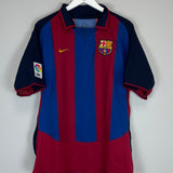 2003/04 BARCELONA PUYOL #5 HOME SHIRT (L) NIKE