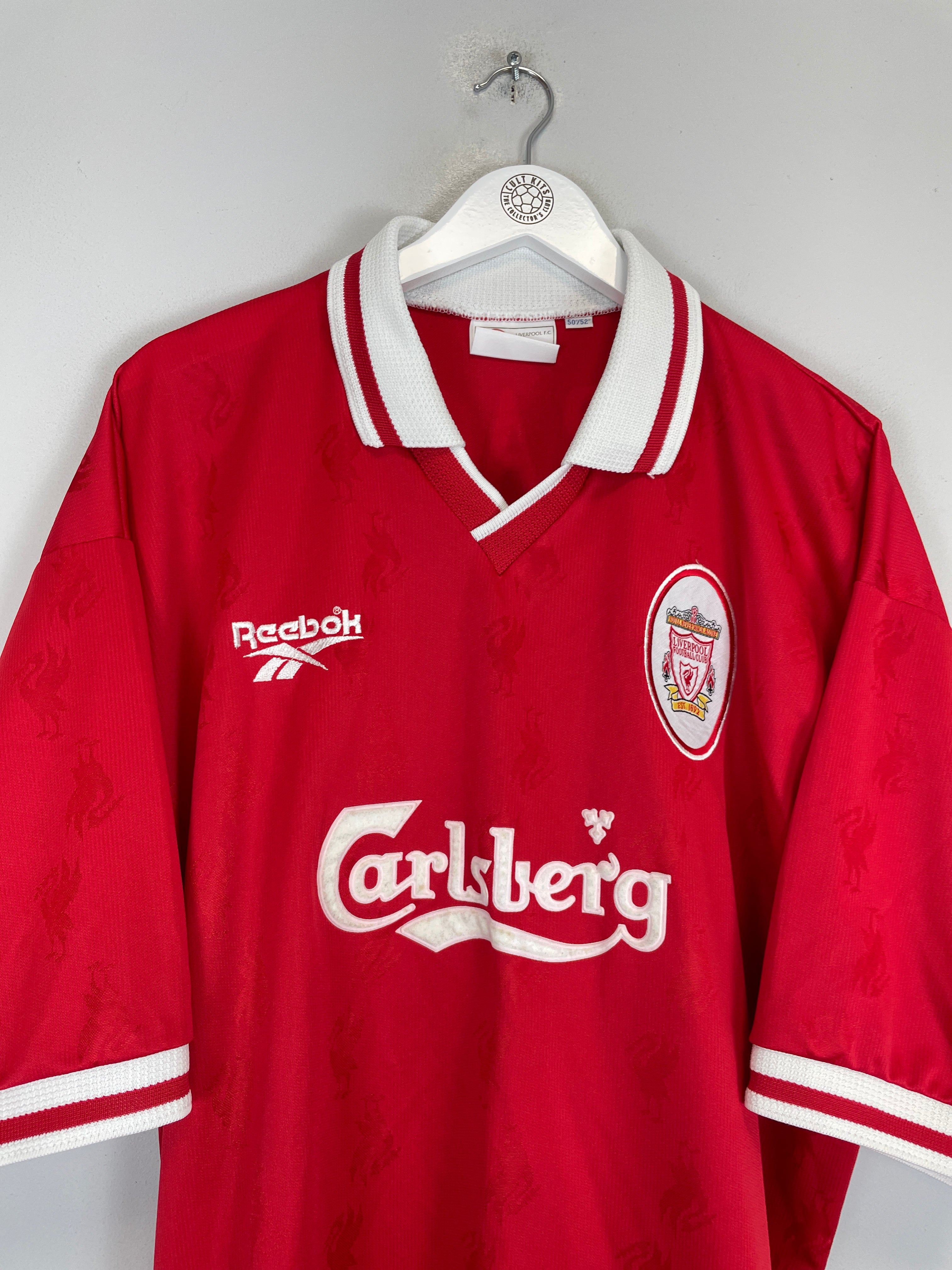 Shop 1996/98 LIVERPOOL CARRAGHER #23 HOME SHIRT (XXL) REEBOK, classic football shirts, vintage football shirts & retro soccer jerseys at Cult Kits