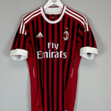 2011/12 AC MILAN ROBINHO #70 HOME SHIRT (M) ADIDAS