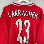Shop 1996/98 LIVERPOOL CARRAGHER #23 HOME SHIRT (XXL) REEBOK, classic football shirts, vintage football shirts & retro soccer jerseys at Cult Kits