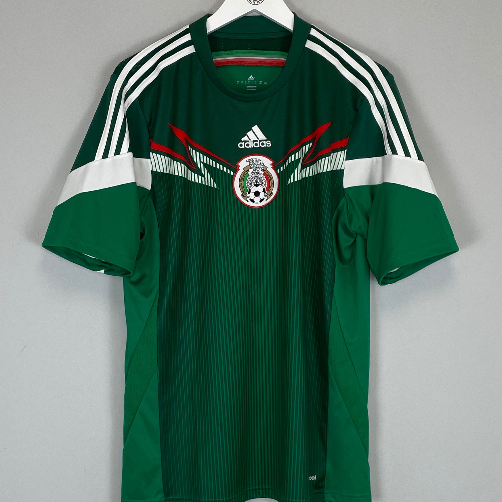 Shop 2014/15 MEXICO HOME SHIRT (L) ADIDAS, classic football shirts, vintage football shirts & retro soccer jerseys at Cult Kits