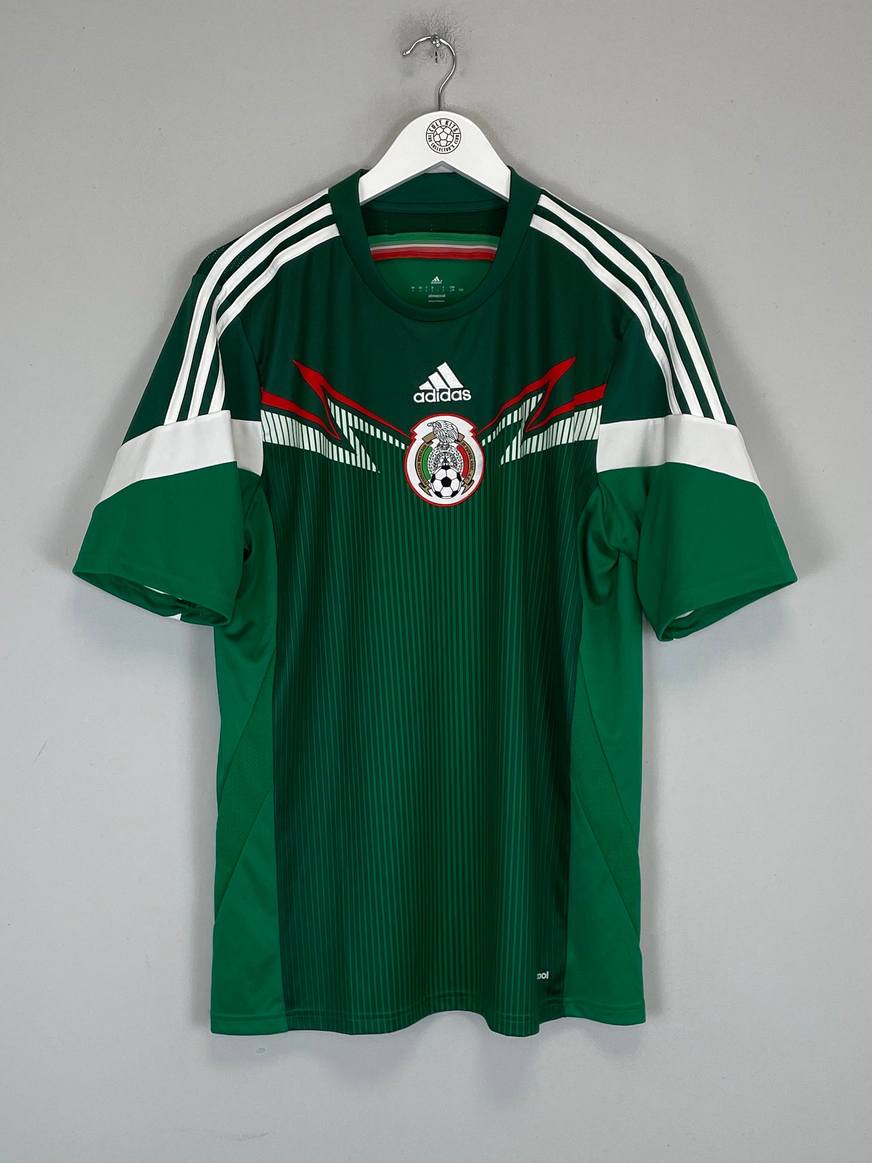 Shop 2014/15 MEXICO HOME SHIRT (L) ADIDAS, classic football shirts, vintage football shirts & retro soccer jerseys at Cult Kits