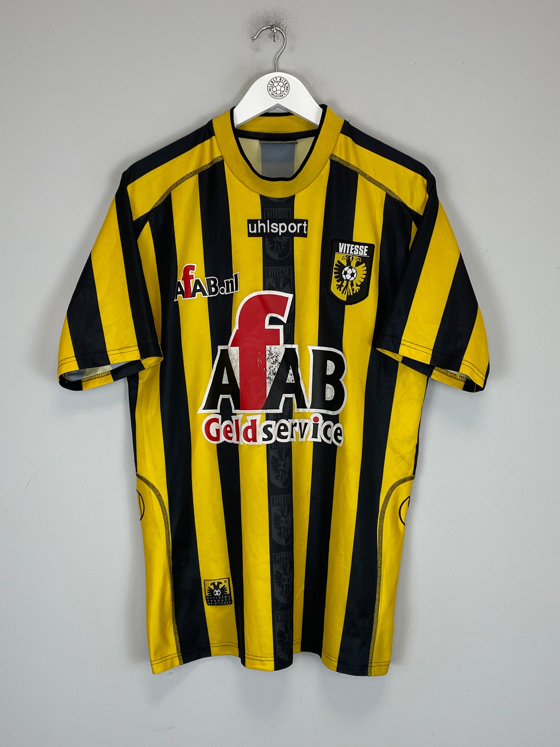 Shop 2007/08 VITESSE VREVEN #2 HOME SHIRT (XXL) UHLSPORT, classic football shirts, vintage football shirts & retro soccer jerseys at Cult Kits