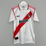 Shop 1995/96 RIVER PLATE HOME SHIRT (L) ADIDAS, classic football shirts, vintage football shirts & retro soccer jerseys at Cult Kits