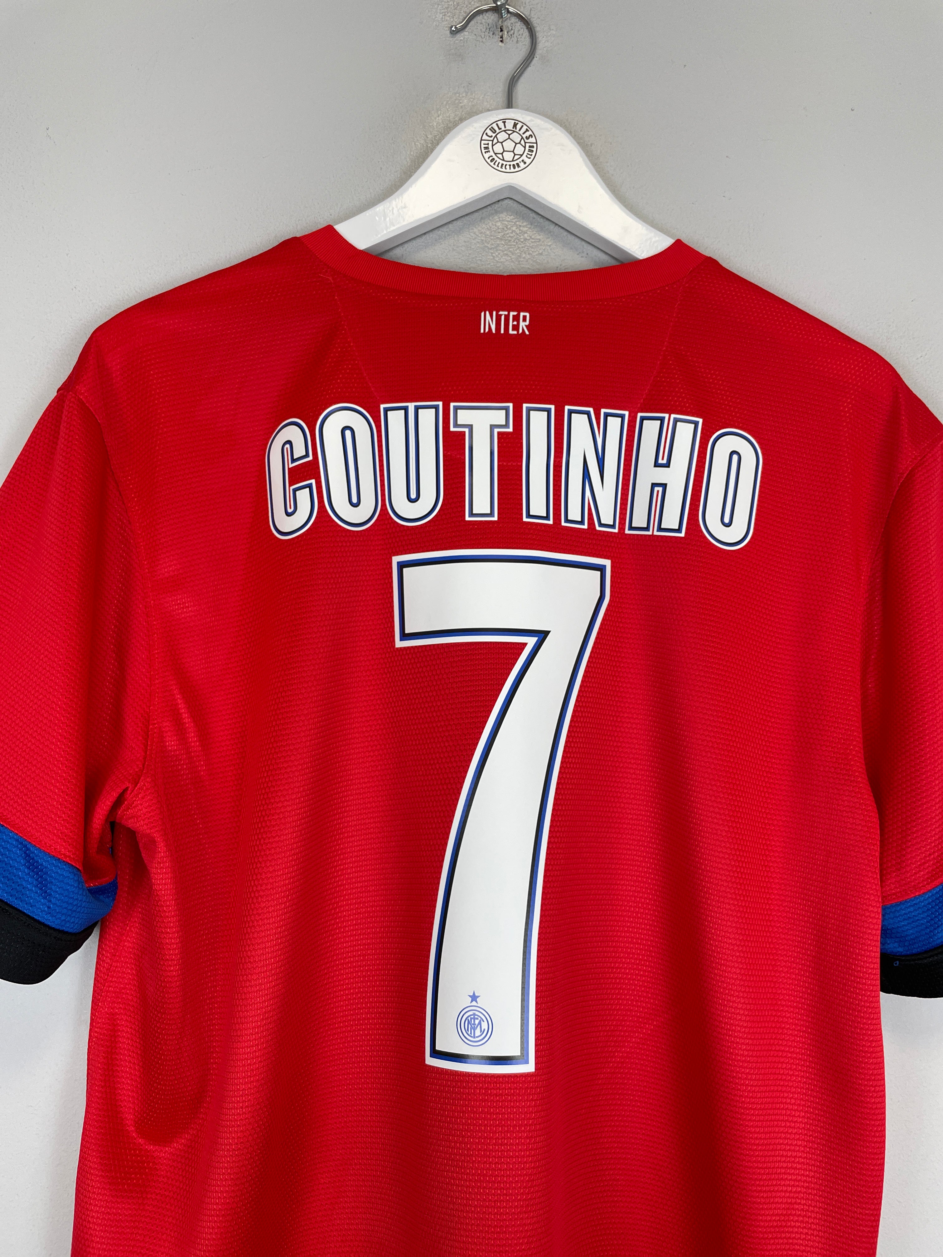 Shop 2012/13 INTER MILAN COUTINHO #7 AWAY SHIRT (L) NIKE, classic football shirts, vintage football shirts & retro soccer jerseys at Cult Kits
