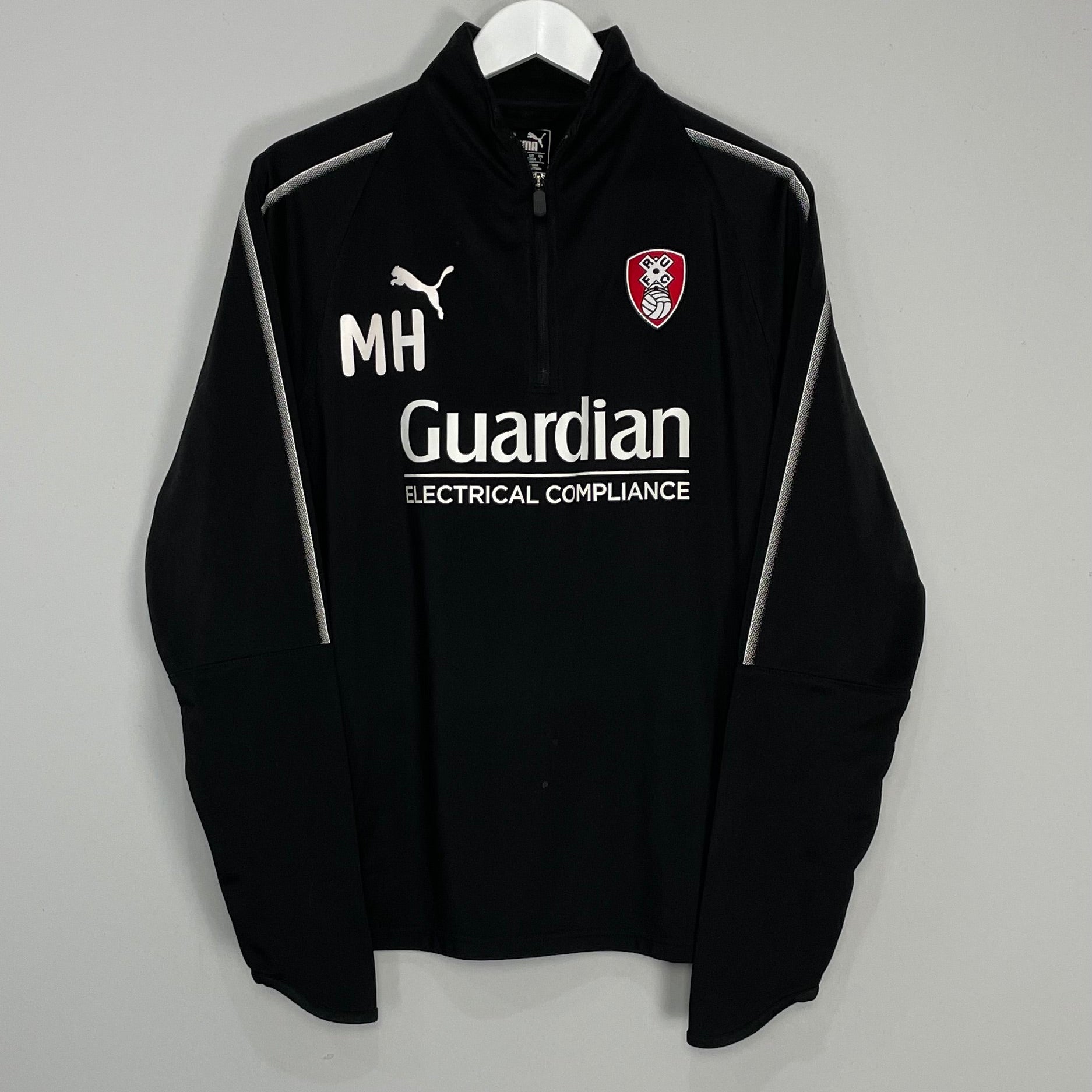 Shop 2020/21 ROTHERHAM 'MH' STAFF ISSUE 1/4 ZIP (L) PUMA, classic football shirts, vintage football shirts & retro soccer jerseys at Cult Kits