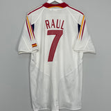 Shop 2004/05 SPAIN RAUL #7 AWAY SHIRT (L) ADIDAS, classic football shirts, vintage football shirts & retro soccer jerseys at Cult Kits