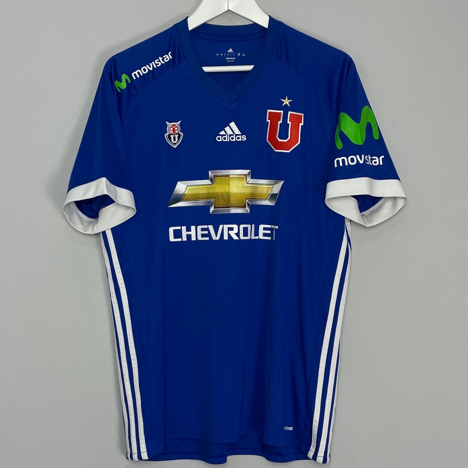 Shop 2017 UNIVERSIDAD DE CHILE HOME SHIRT (L) ADIDAS, classic football shirts, vintage football shirts & retro soccer jerseys at Cult Kits