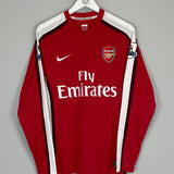 2008/10 ARSENAL ARSHAVIN #23 L/S *MATCH ISSUE* HOME SHIRT (M) NIKE