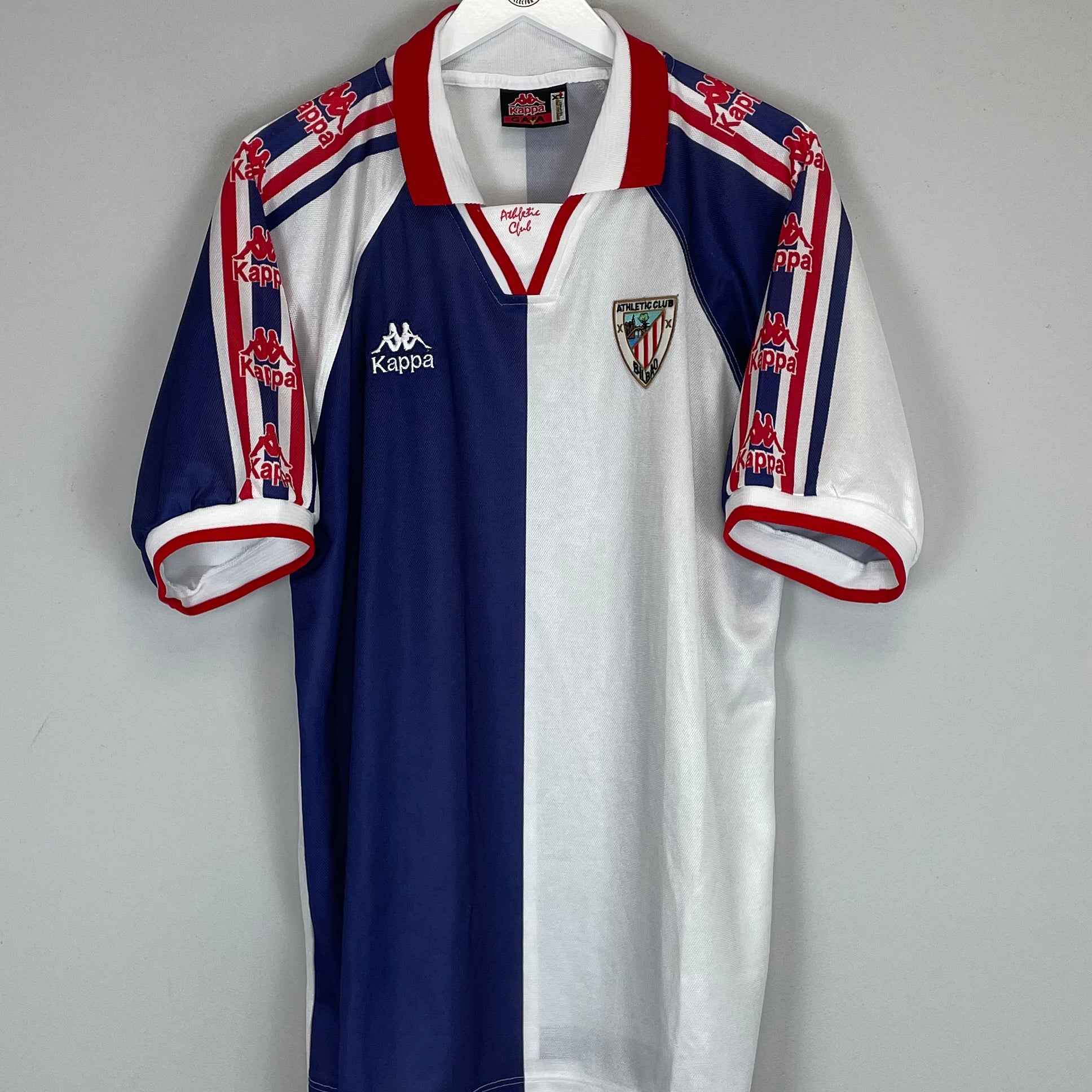 Shop 1996/97 ATHLETIC BILBAO AWAY SHIRT (XL) KAPPA, classic football shirts, vintage football shirts & retro soccer jerseys at Cult Kits