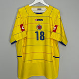 Shop 2004/06 COLOMBIA RENTERIA #18 HOME SHIRT (XL) LOTTO, classic football shirts, vintage football shirts & retro soccer jerseys at Cult Kits