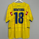 Shop 2004/06 COLOMBIA RENTERIA #18 HOME SHIRT (XL) LOTTO, classic football shirts, vintage football shirts & retro soccer jerseys at Cult Kits
