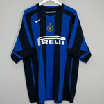 Shop 2005/06 INTER MILAN ADRIANO #10 HOME SHIRT (XXL) NIKE, classic football shirts, vintage football shirts & retro soccer jerseys at Cult Kits