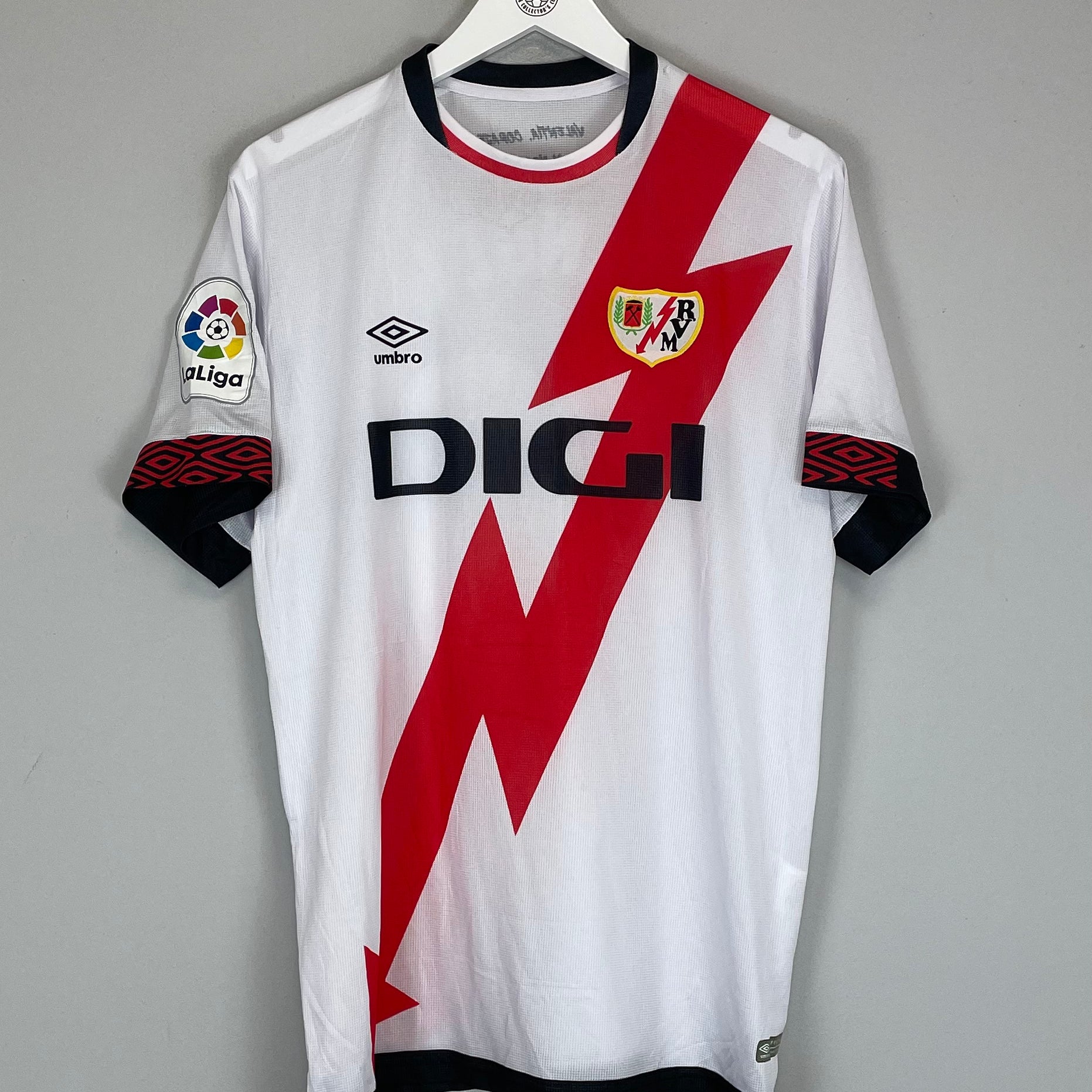 Shop 2021/22 RAYO VALLECANO ANGEL #10 HOME SHIRT (XL) UMBRO, classic football shirts, vintage football shirts & retro soccer jerseys at Cult Kits